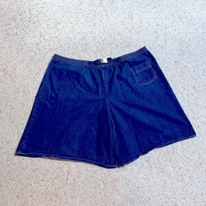 Gen X 80’s Sassoon Size 5X Denim Shorts Gold Belt Buckle